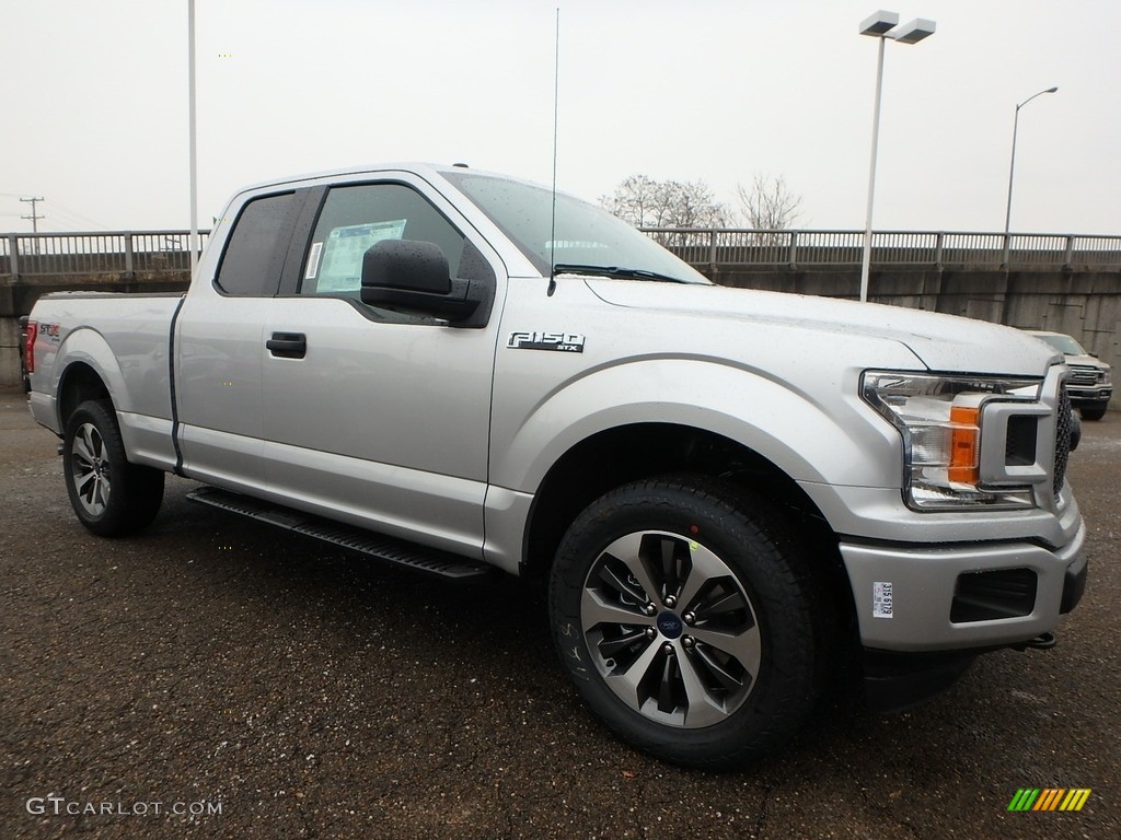 2019 F150 STX SuperCab 4x4 - Ingot Silver / Black photo #9