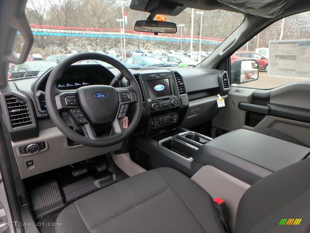 Black Interior 2019 Ford F150 STX SuperCab 4x4 Photo #130696675