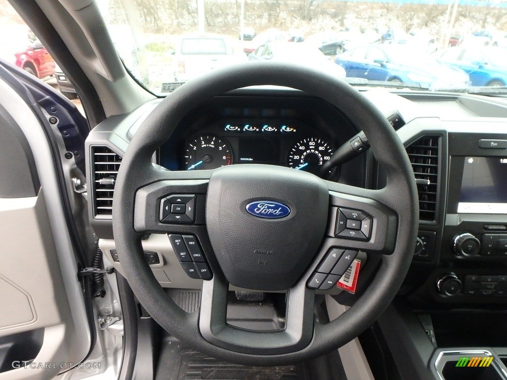 2019 Ford F150 STX SuperCab 4x4 Black Steering Wheel Photo #130696756