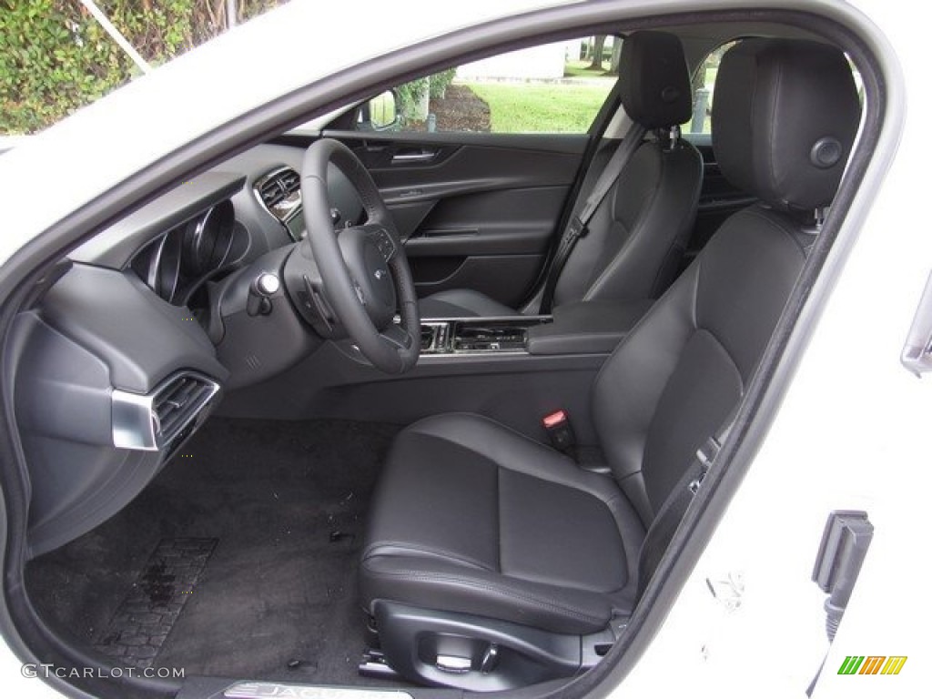Ebony Interior 2019 Jaguar XE Premium Photo #130696780