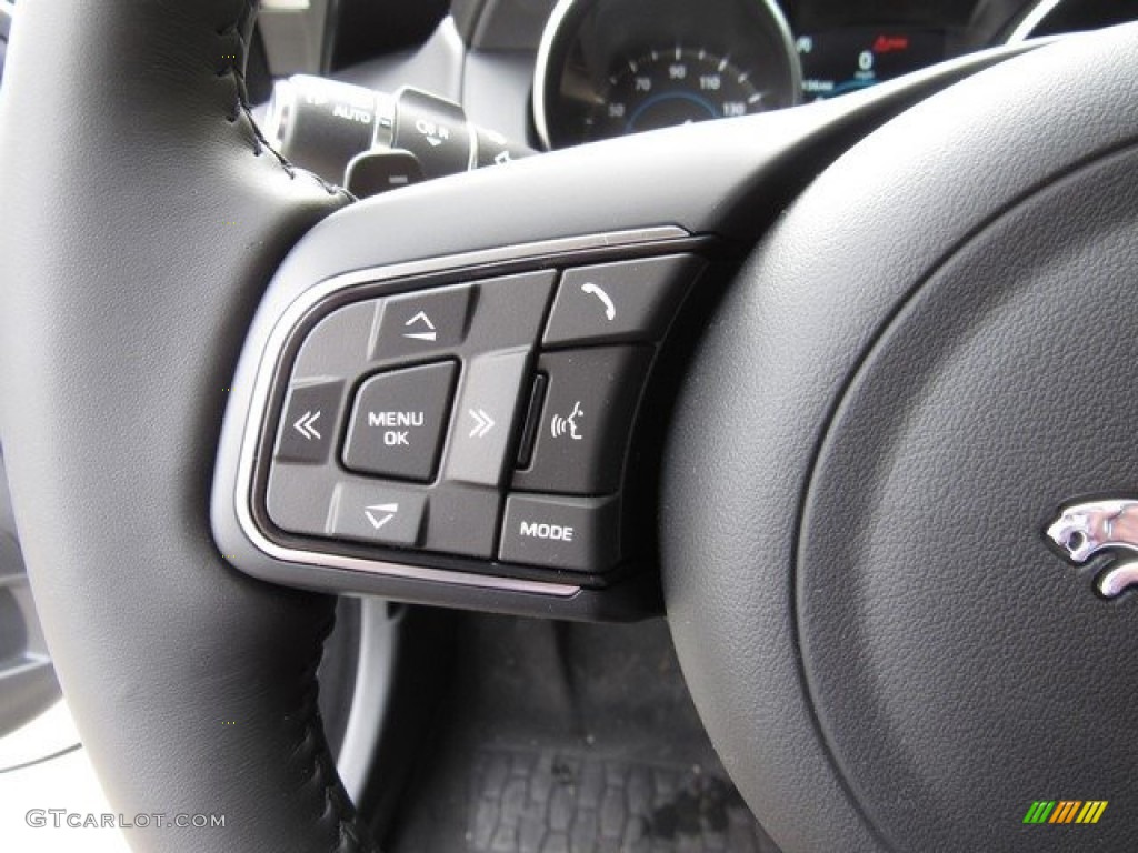 2019 Jaguar XE Premium Ebony Steering Wheel Photo #130697185