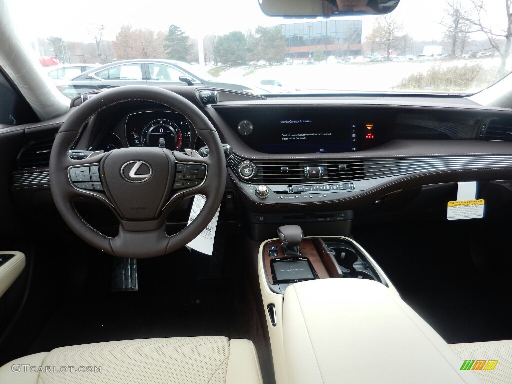 2019 Lexus LS 500 AWD Parchment Dashboard Photo #130700113
