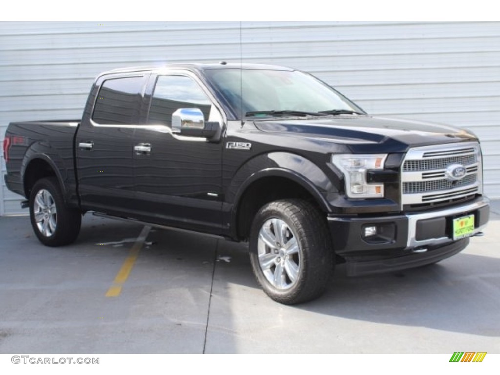 2017 F150 Platinum SuperCrew 4x4 - Shadow Black / Black photo #2