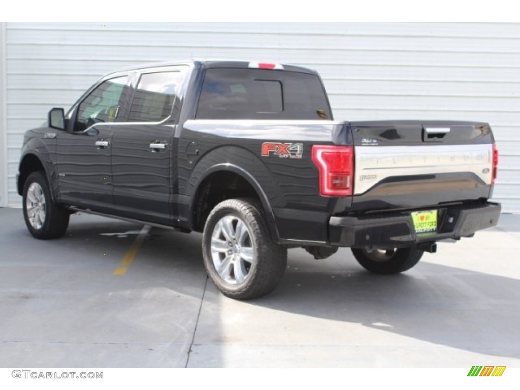 2017 F150 Platinum SuperCrew 4x4 - Shadow Black / Black photo #6