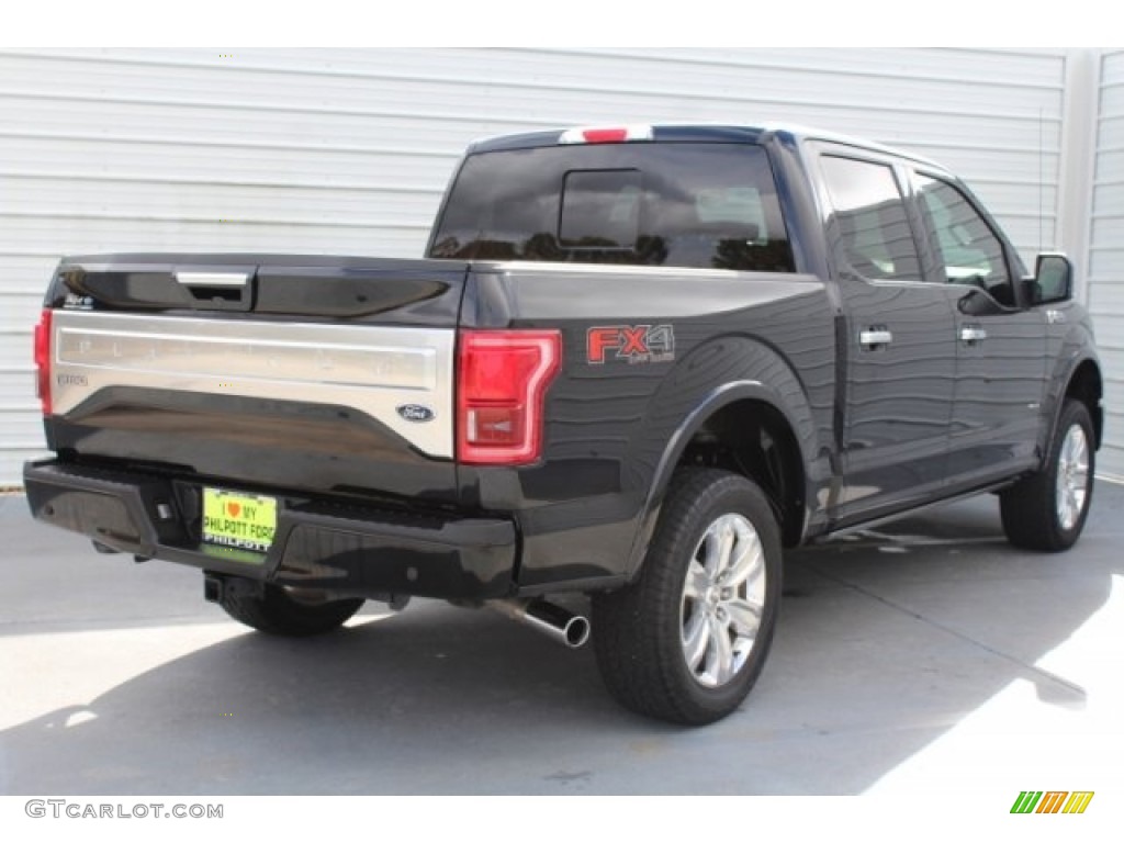 2017 F150 Platinum SuperCrew 4x4 - Shadow Black / Black photo #8