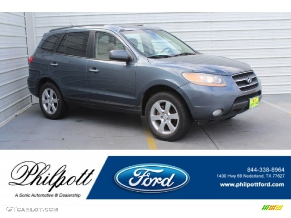 2008 Santa Fe Limited - Steel Gray / Beige photo #1