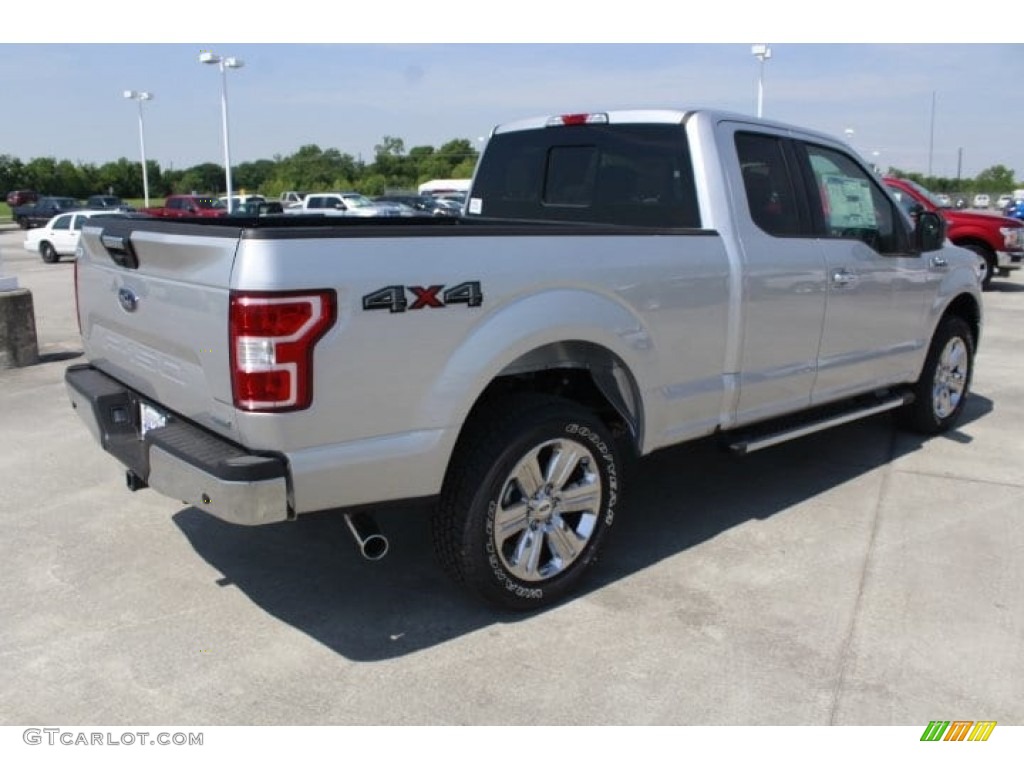 2018 F150 XLT SuperCab 4x4 - Ingot Silver / Light Camel photo #9