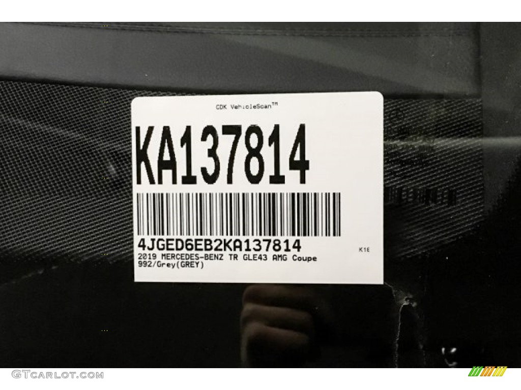 2019 GLE 43 AMG 4Matic Coupe - Selenite Grey Metallic / Black photo #11