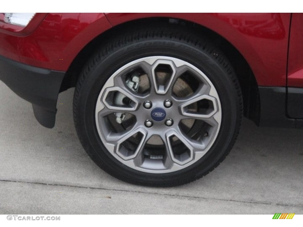 2018 EcoSport Titanium - Ruby Red / Medium Light Stone photo #4