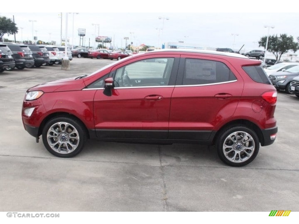 2018 EcoSport Titanium - Ruby Red / Medium Light Stone photo #5