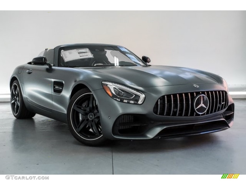 designo Selenite Grey Magno (Matte) 2019 Mercedes-Benz AMG GT Roadster Exterior Photo #130710770