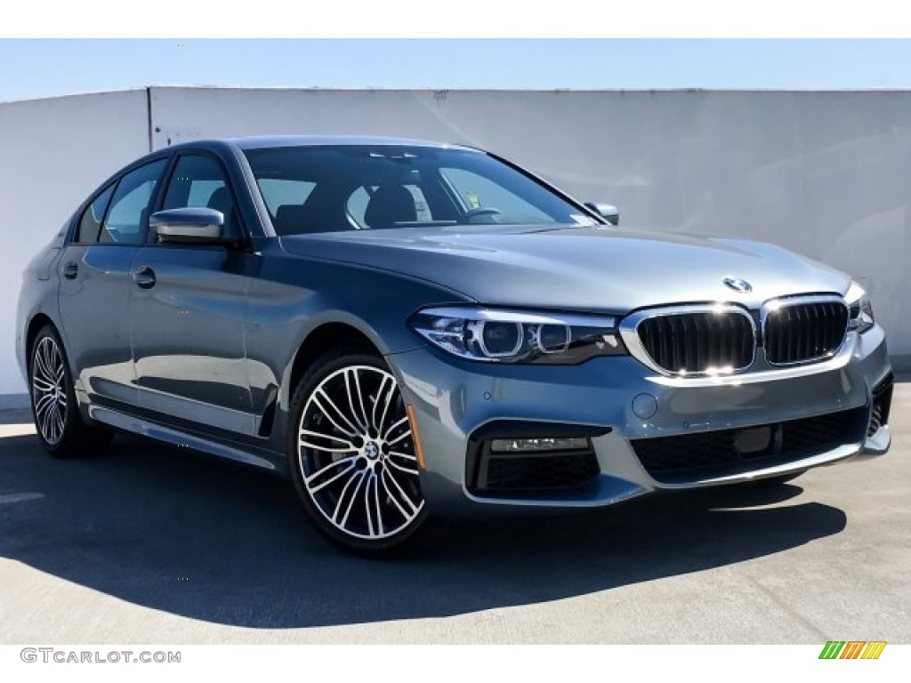 2019 5 Series 530e iPerformance Sedan - Bluestone Metallic / Black photo #12