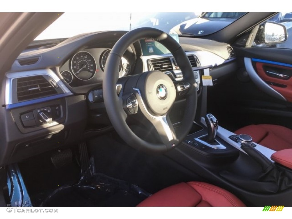 2018 3 Series 340i Sedan - Mineral Grey Metallic / Coral Red photo #4