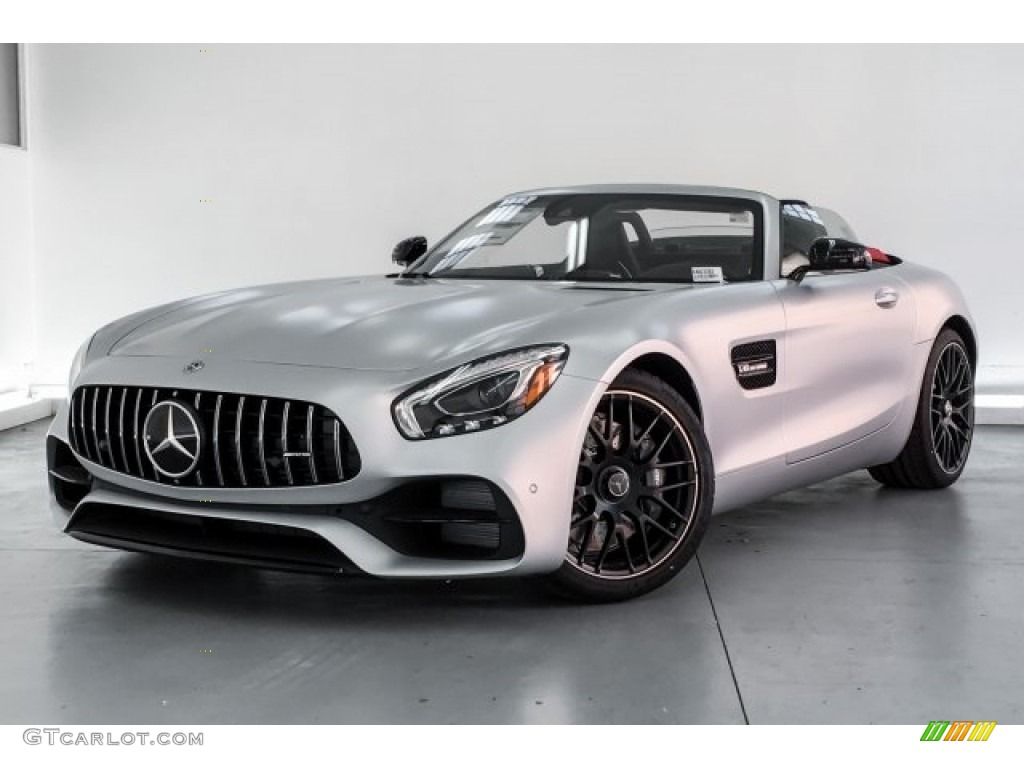 designo Iridium Silver Magno (Matte) 2019 Mercedes-Benz AMG GT Roadster Exterior Photo #130711256