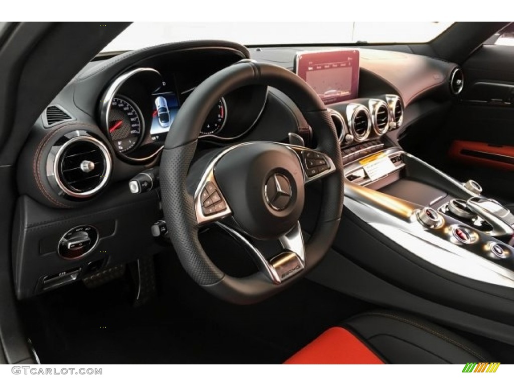2019 Mercedes-Benz AMG GT Roadster Red Pepper/Black Steering Wheel Photo #130711397