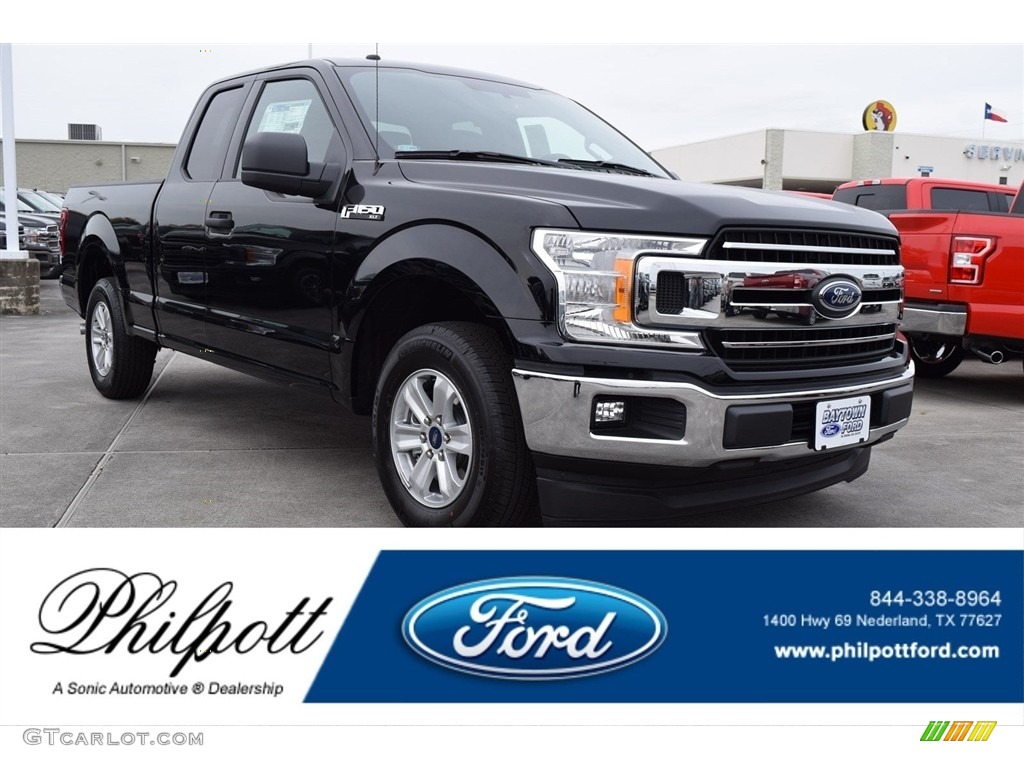 2018 F150 XLT SuperCab - Shadow Black / Earth Gray photo #1