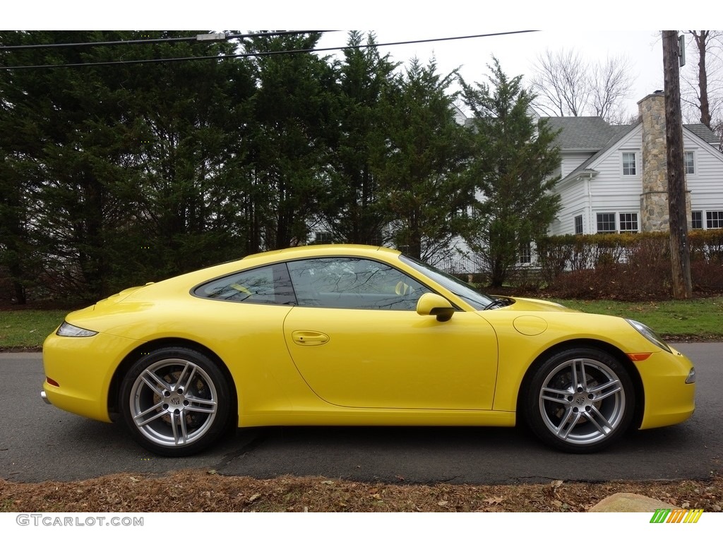 2016 911 Carrera Coupe - Racing Yellow / Black photo #7