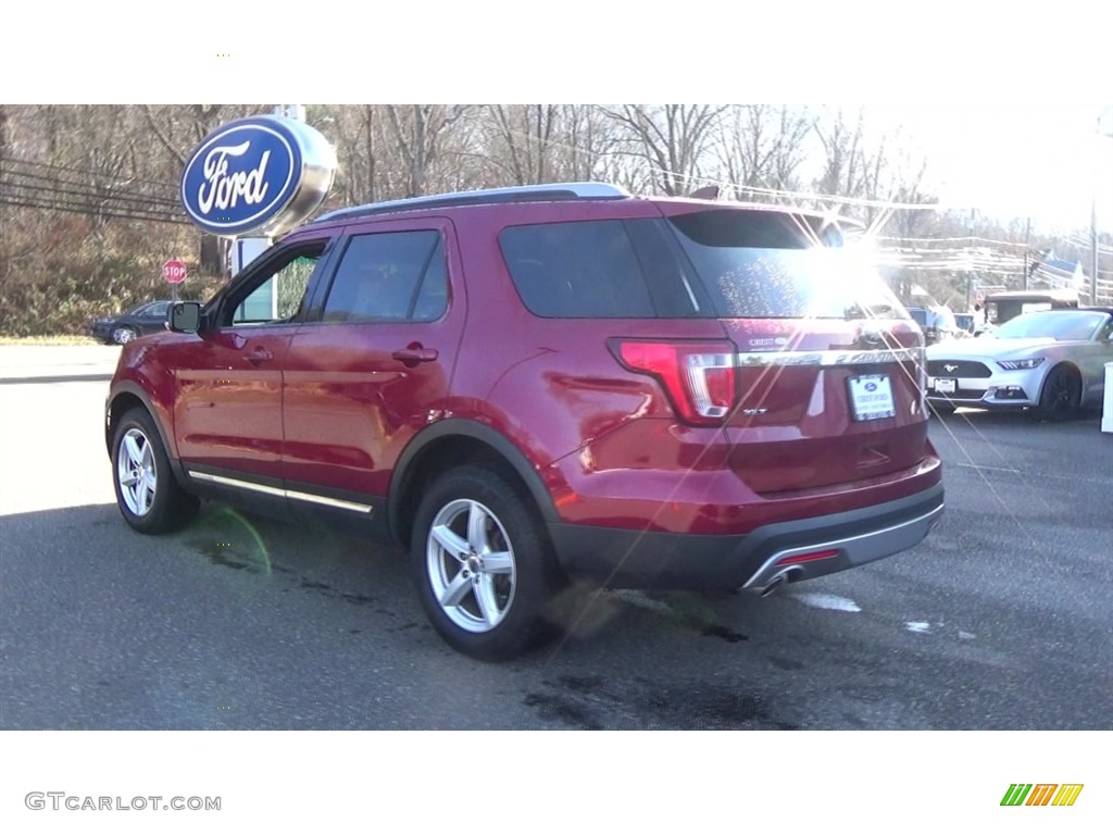 2016 Explorer XLT 4WD - Ruby Red Metallic Tri-Coat / Medium Light Camel photo #5