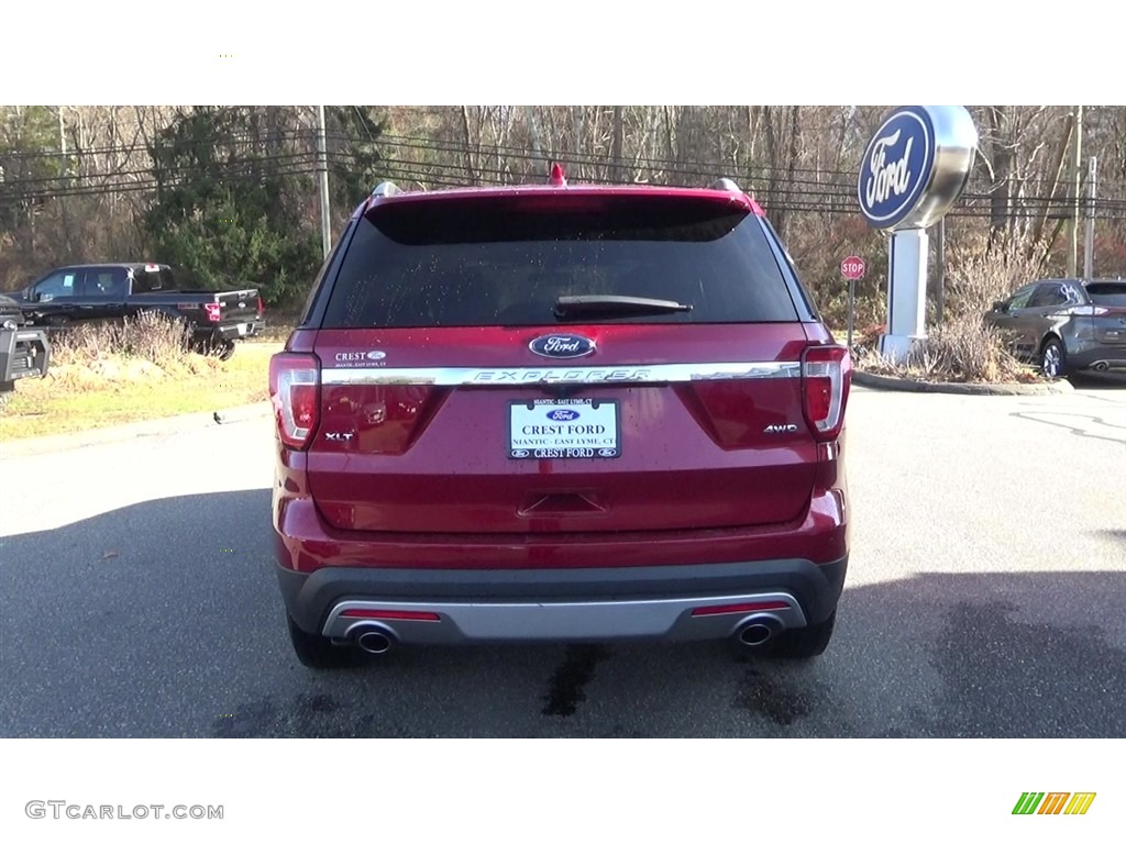 2016 Explorer XLT 4WD - Ruby Red Metallic Tri-Coat / Medium Light Camel photo #6