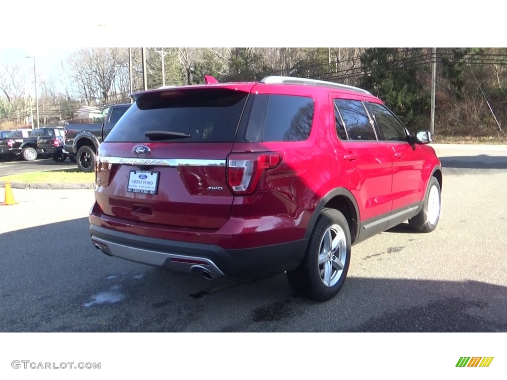 2016 Explorer XLT 4WD - Ruby Red Metallic Tri-Coat / Medium Light Camel photo #7