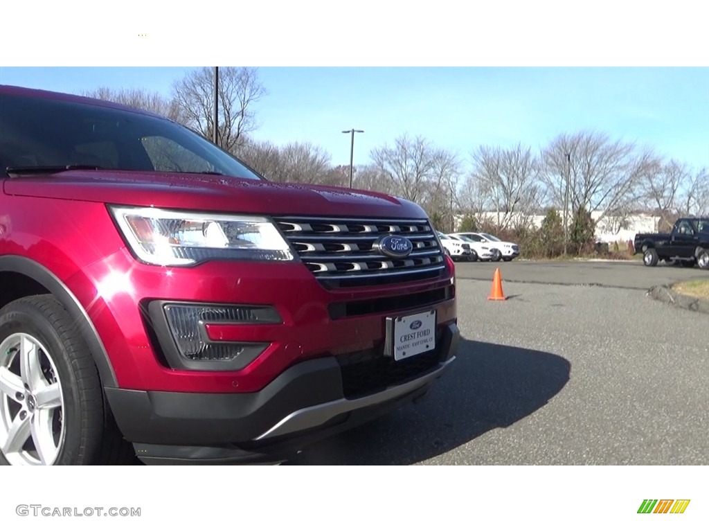 2016 Explorer XLT 4WD - Ruby Red Metallic Tri-Coat / Medium Light Camel photo #29