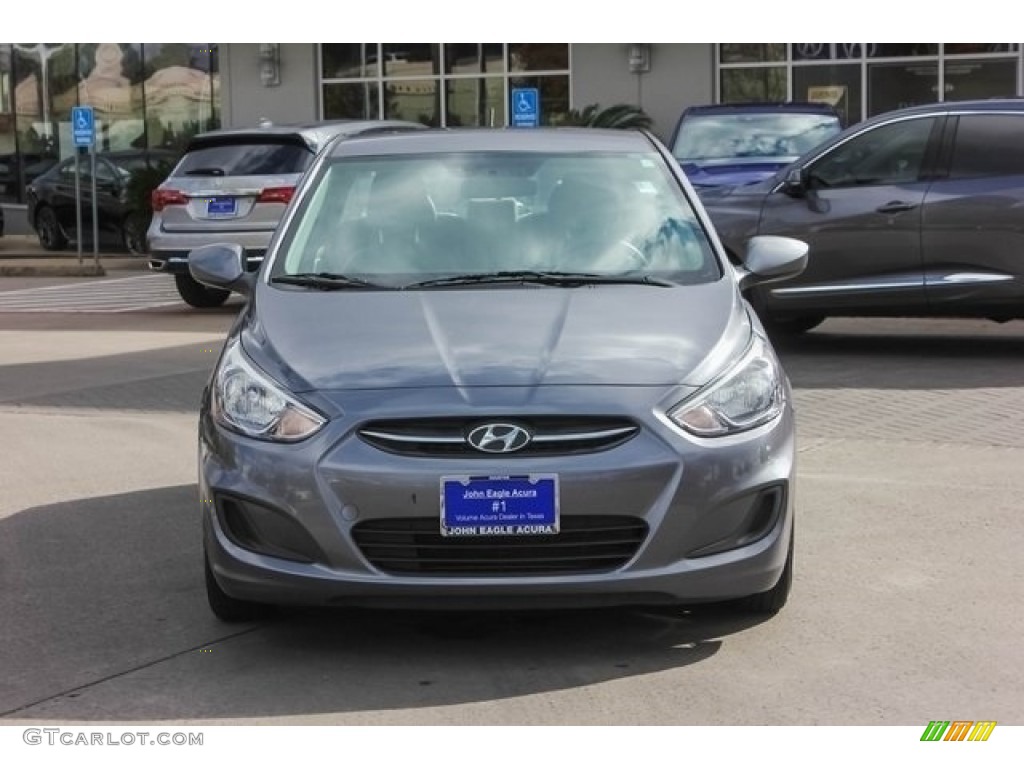 2016 Accent SE Sedan - Triathlon Gray / Gray photo #2