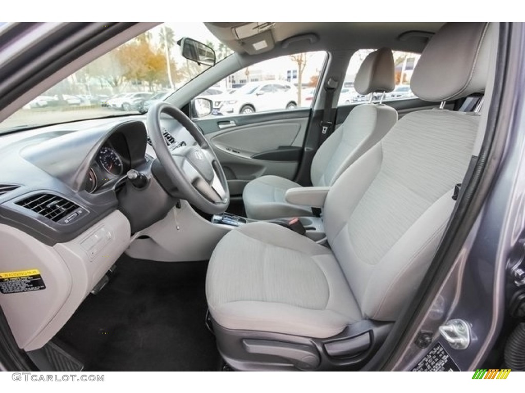 2016 Accent SE Sedan - Triathlon Gray / Gray photo #18
