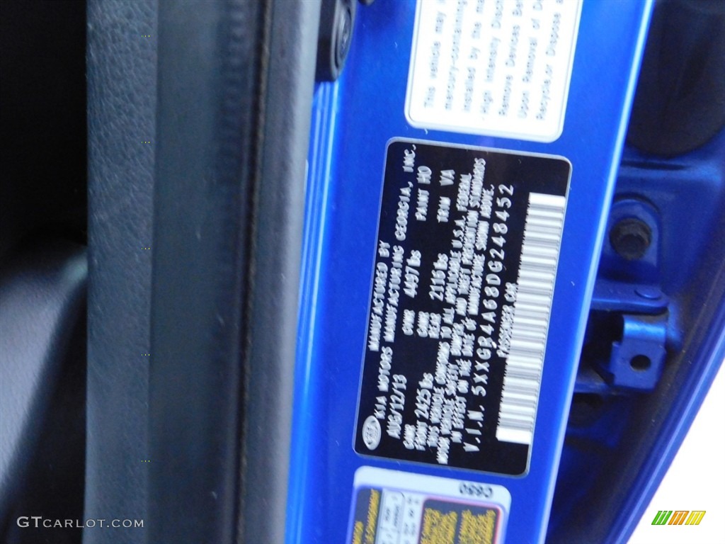 2013 Optima SX - Corsa Blue / Black photo #25