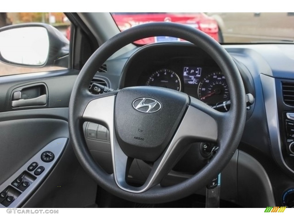2016 Accent SE Sedan - Triathlon Gray / Gray photo #29