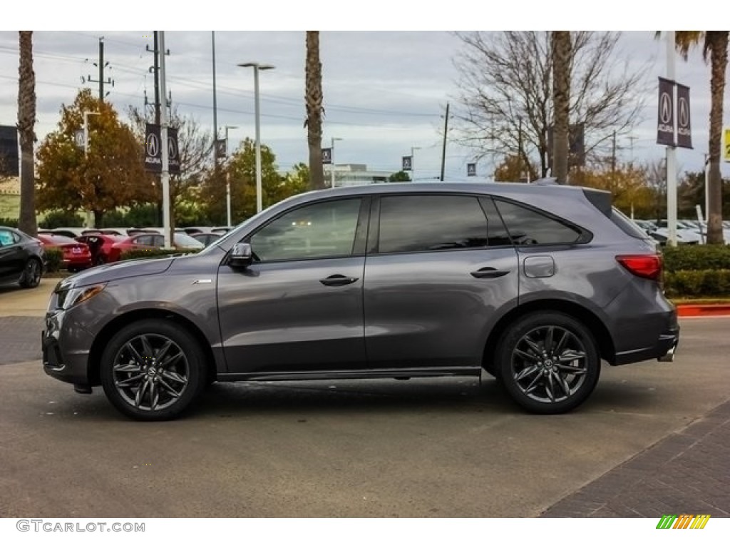 2019 MDX A Spec SH-AWD - Gunmetal Metallic / Red photo #4