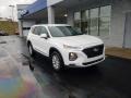 2019 Quartz White Hyundai Santa Fe SE AWD  photo #1