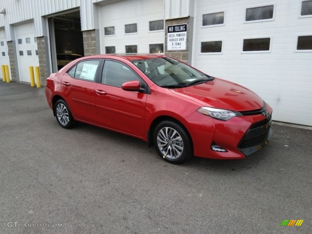 2019 Corolla XLE - Barcelona Red Metallic / Black photo #1