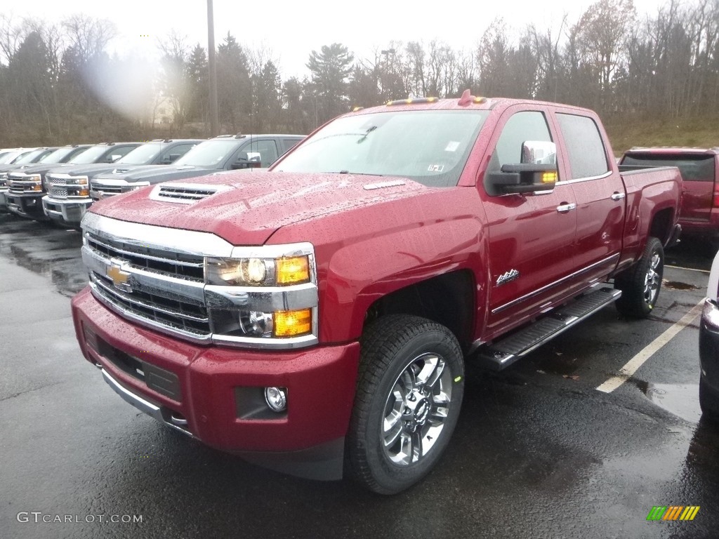 2019 Silverado 2500HD High Country Crew Cab 4WD - Cajun Red Tintcoat / High Country Jet Black/­Medium Ash Gray photo #1