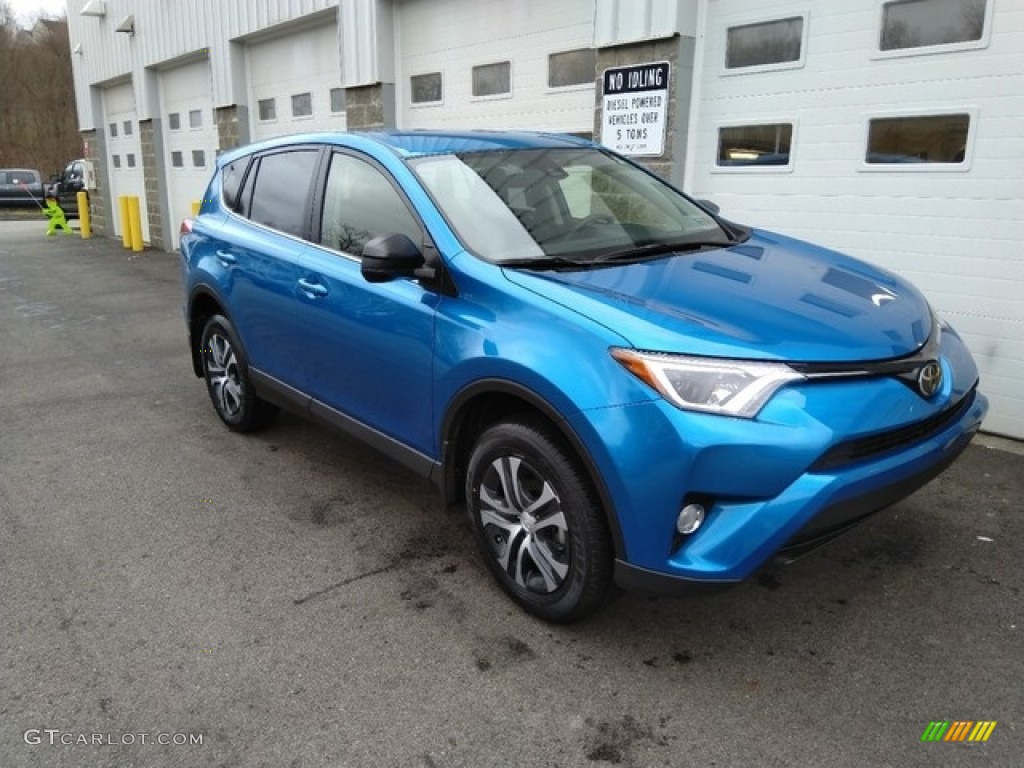 2018 RAV4 LE - Electric Storm Blue / Black photo #1