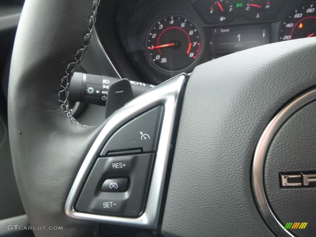2019 Chevrolet Camaro LT Coupe Jet Black Steering Wheel Photo #130719464