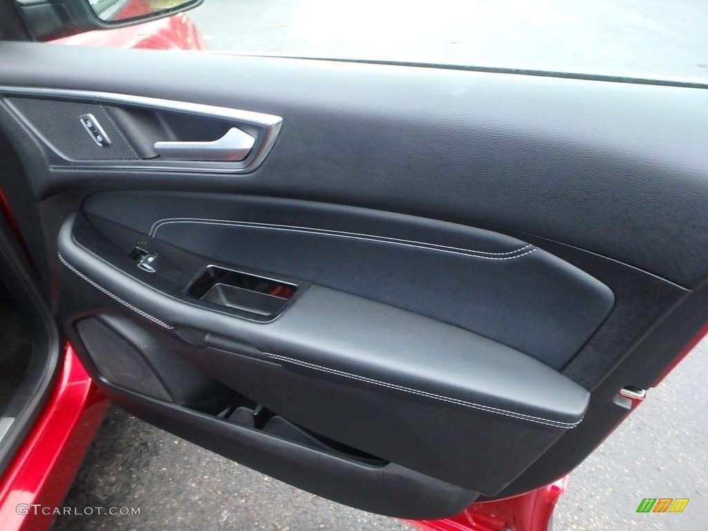 2017 Edge Titanium AWD - Ruby Red Metallic / Ebony photo #13