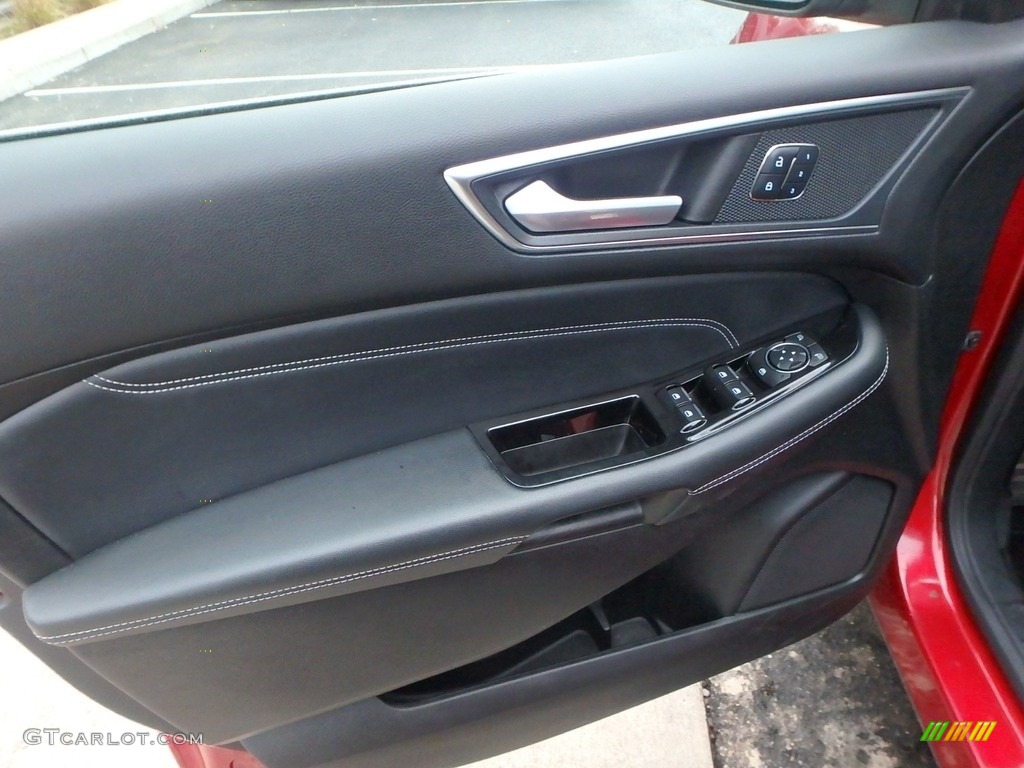 2017 Edge Titanium AWD - Ruby Red Metallic / Ebony photo #18