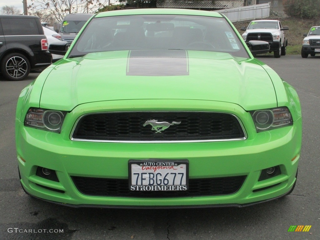 2014 Mustang V6 Premium Coupe - Gotta Have it Green / Charcoal Black photo #2