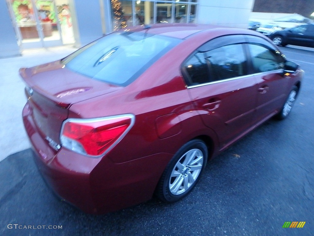 2016 Impreza 2.0i Premium 4-door - Venetian Red Pearl / Black photo #2