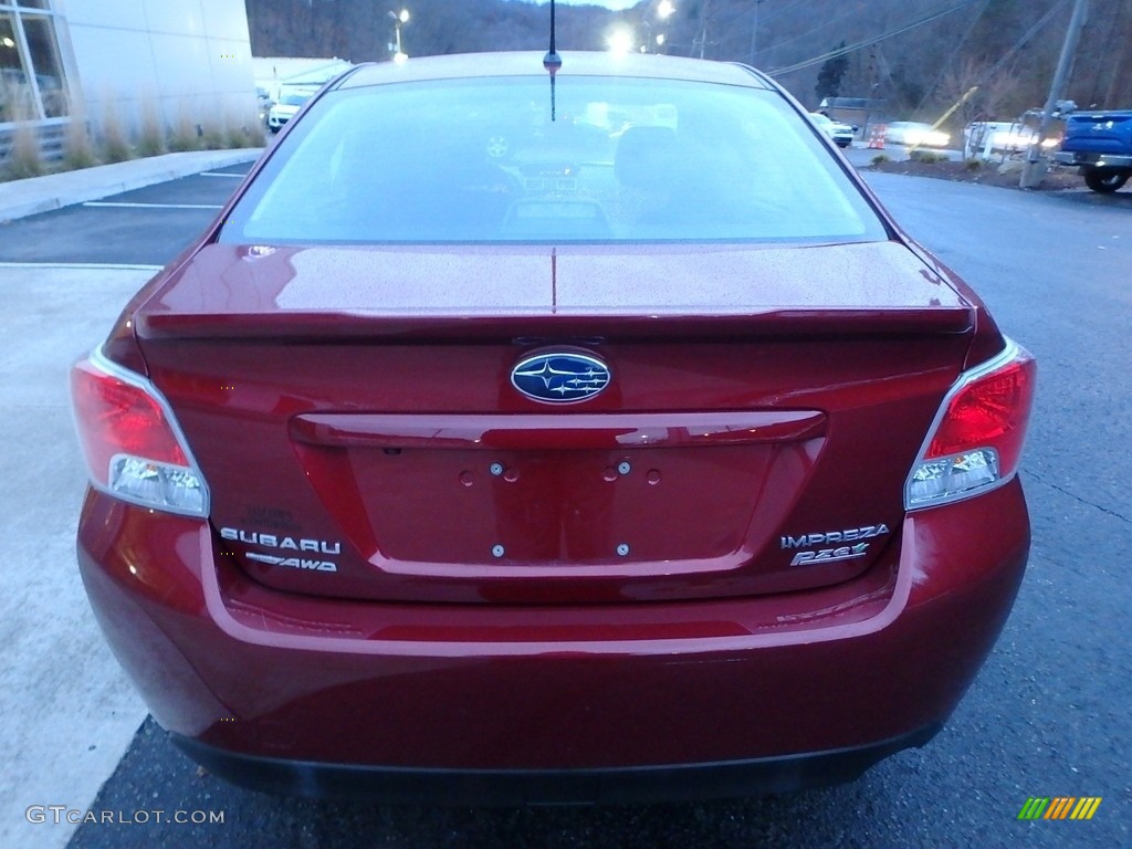 2016 Impreza 2.0i Premium 4-door - Venetian Red Pearl / Black photo #3