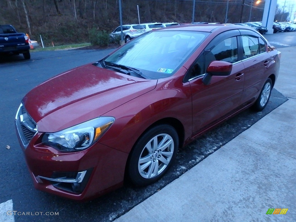 2016 Impreza 2.0i Premium 4-door - Venetian Red Pearl / Black photo #6