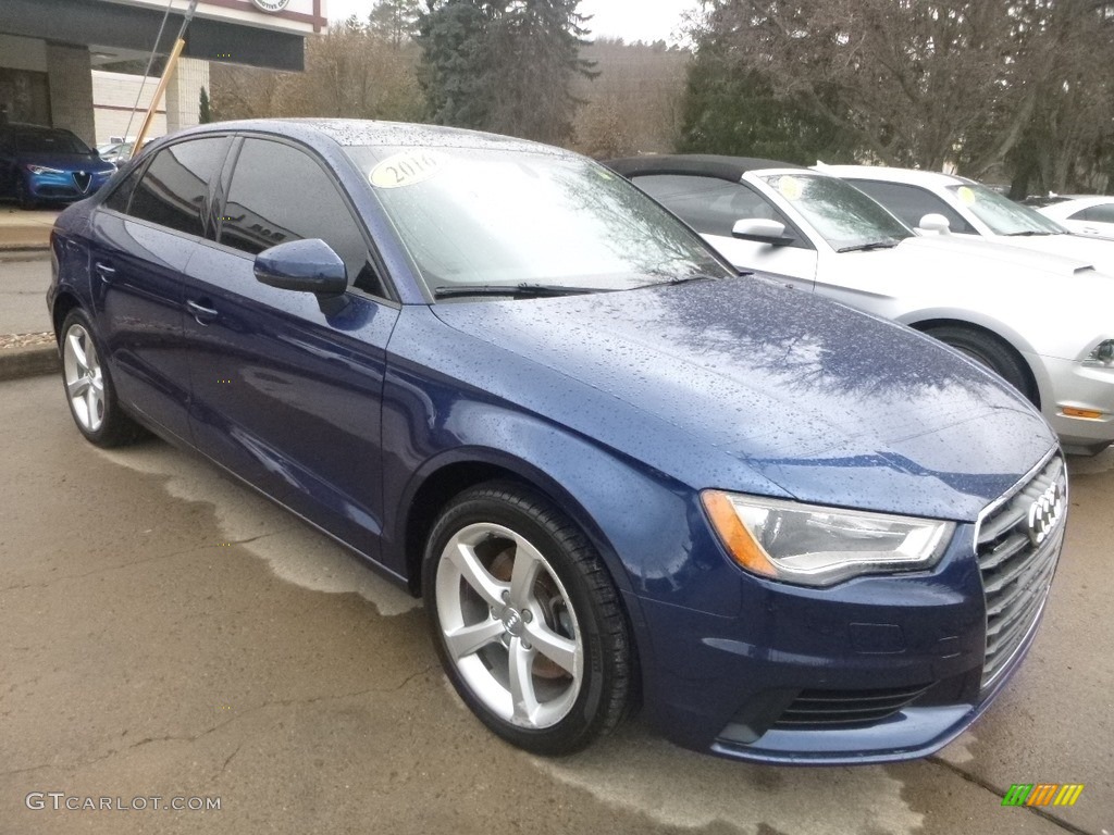 2016 A3 2.0 Premium quattro - Scuba Blue Metallic / Black photo #8