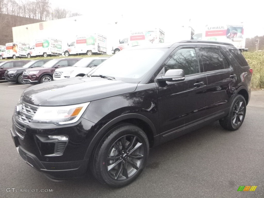 2019 Explorer XLT 4WD - Agate Black / Medium Black photo #5