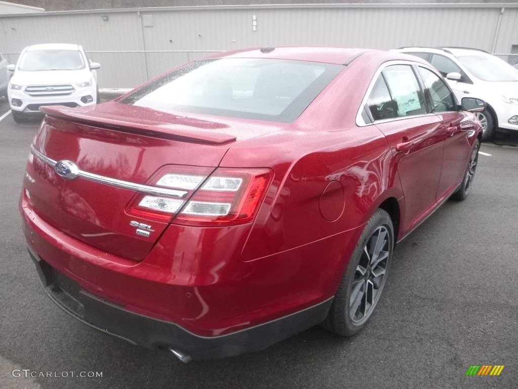 2019 Taurus SEL AWD - Ruby Red / Charcoal Black photo #2