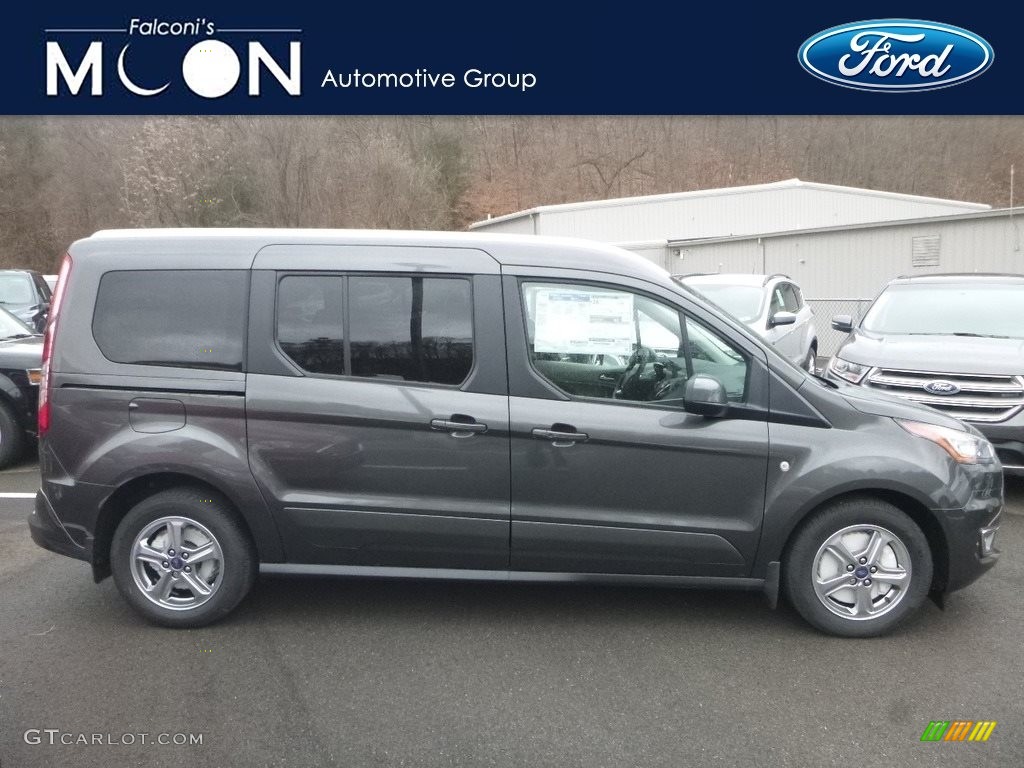 2019 Transit Connect XLT Passenger Wagon - Magnetic Metallic / Palazzo Grey photo #1