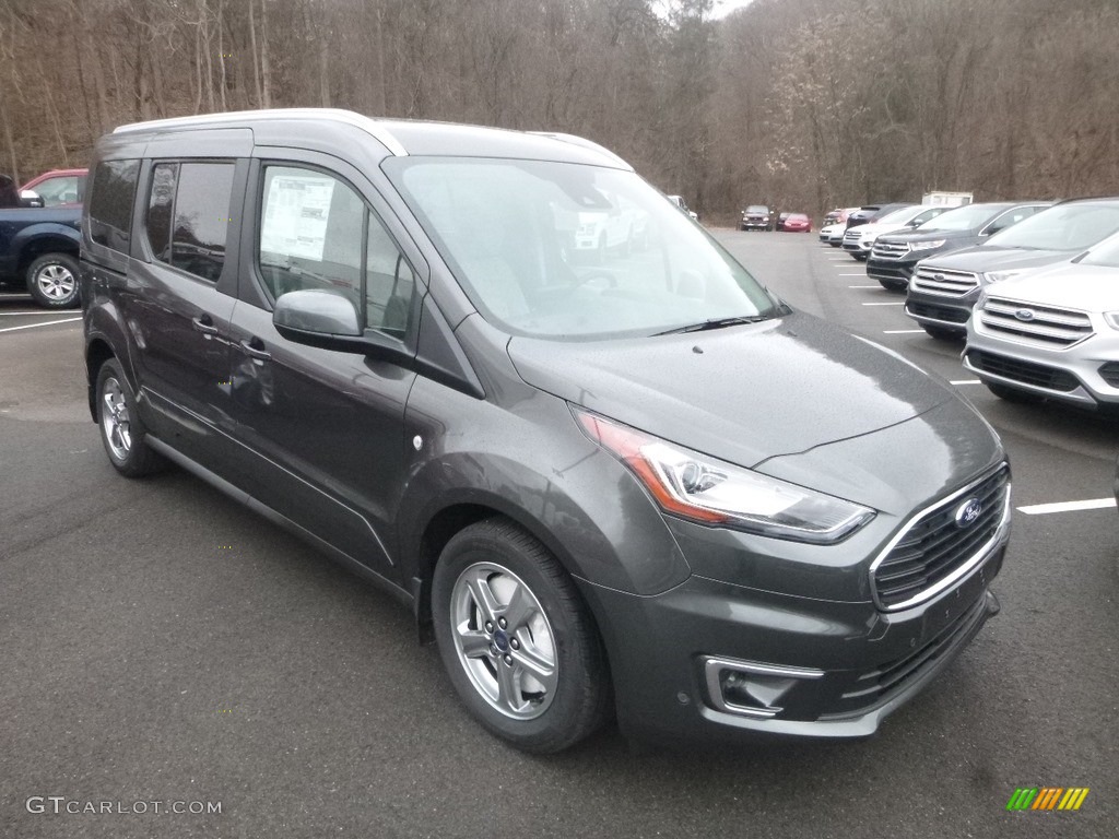 Magnetic Metallic 2019 Ford Transit Connect XLT Passenger Wagon Exterior Photo #130724231