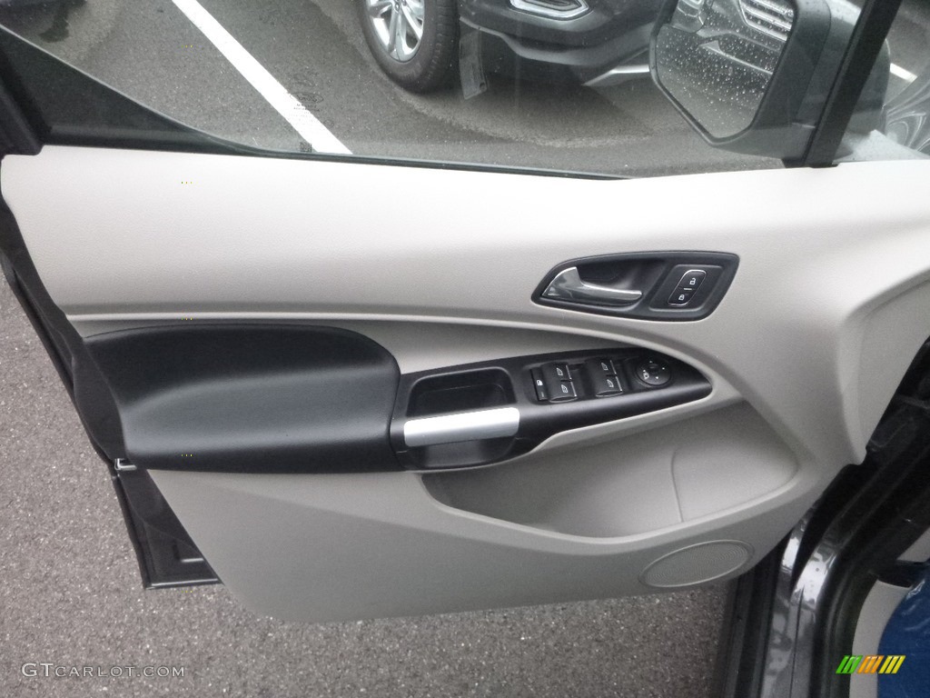 2019 Ford Transit Connect XLT Passenger Wagon Palazzo Grey Door Panel Photo #130724444