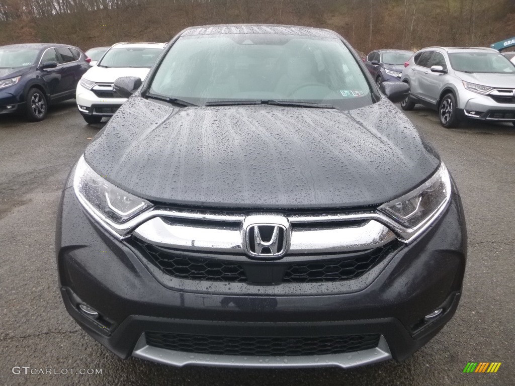 2018 CR-V EX AWD - Gunmetal Metallic / Gray photo #6