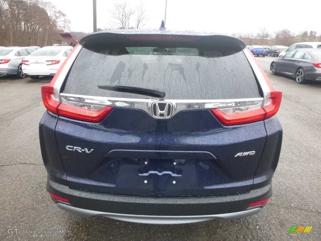 2018 CR-V EX AWD - Obsidian Blue Pearl / Gray photo #3
