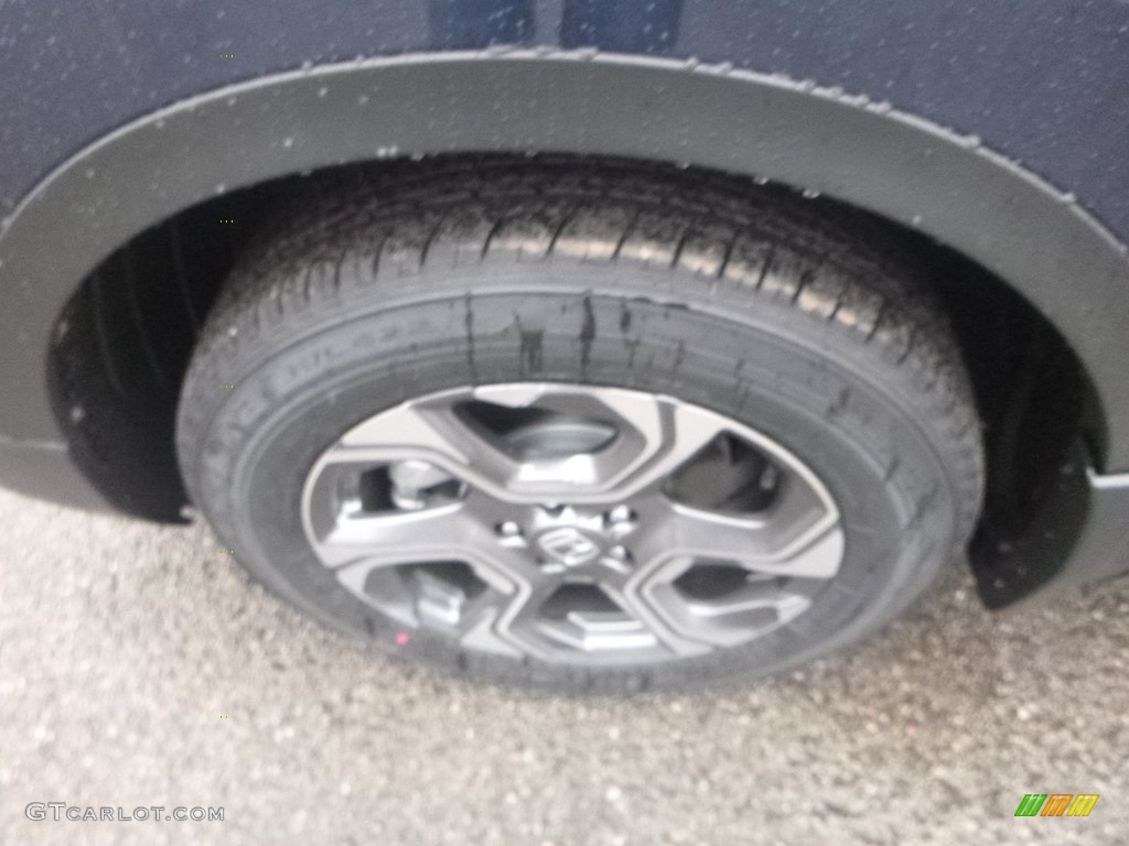 2018 CR-V EX AWD - Obsidian Blue Pearl / Gray photo #7